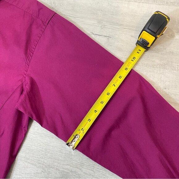 Stone Rose Burgundy Dress Shirt with Checkered Print Red Rivet Collection XXL - Picture 14 of 16